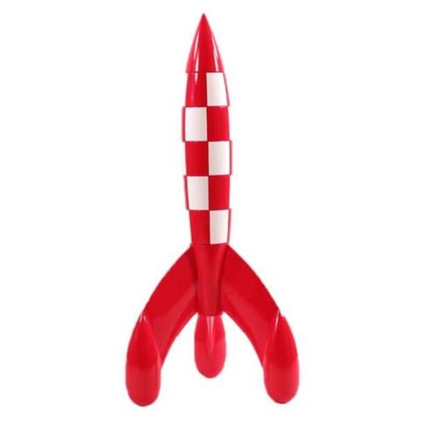 Statue - Måneraket Tintin (30 CM) 1