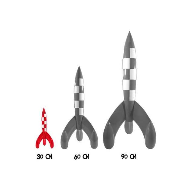 Statue - Måneraket Tintin (30 CM) 2