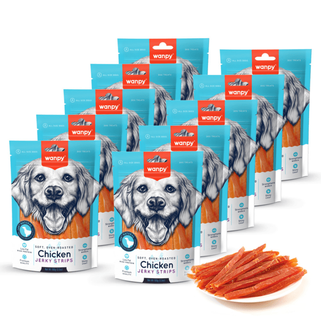 wanpy - Soft Chicken Jerky Strips - 100g 2