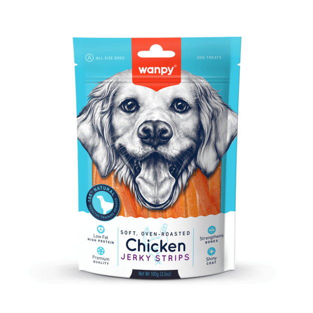 wanpy - Soft Chicken Jerky Strips - 100g 3
