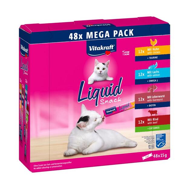 Vitakraft - Liquid Snack Big Pack á 48st x 15 gr