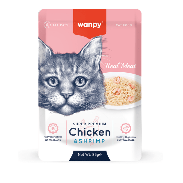 wanpy - Wanpy Cat Retort Pouch Chicken & Shrimp 85g - 85g 1