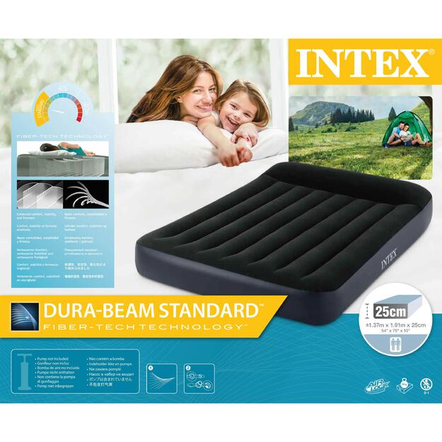 INTEX - Full Dura-Beam Pillow Rest Classic Airbed (64142) 2