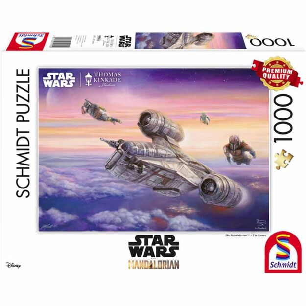 Schmidt - Thomas Kinkade: Star Wars, The Mandalorian - The Escort (1000 Pieces) (SCH9954)
