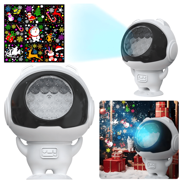 Projektor laser LED astronaut kosmonaudi öine valgustus laste projektor