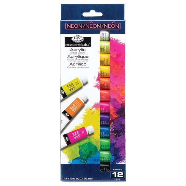 Royal & Langnickel - Acrylic 12 Metalic Color Pack w/ Brushes (304005)