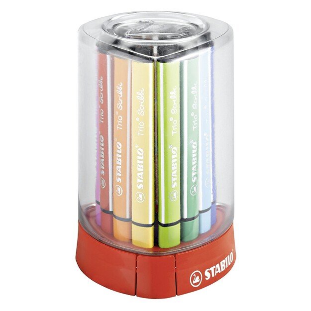 Stabilo - Trio Scribbi triangular fibre-tip pen (12 pcs)