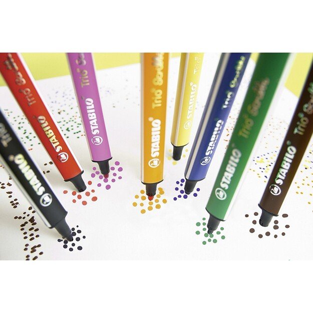 Stabilo - Trio Scribbi triangular fibre-tip pen (12 pcs)