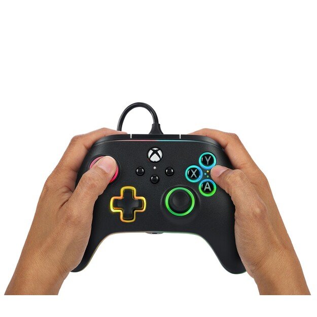 PowerA Advantage Wired Controller - Xbox Series X/S -  m/ Lumectra - Black