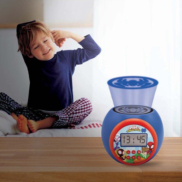 Lexibook - Spidey & His Amazing Friends - Projector Alarm Clock (RL977SP1)