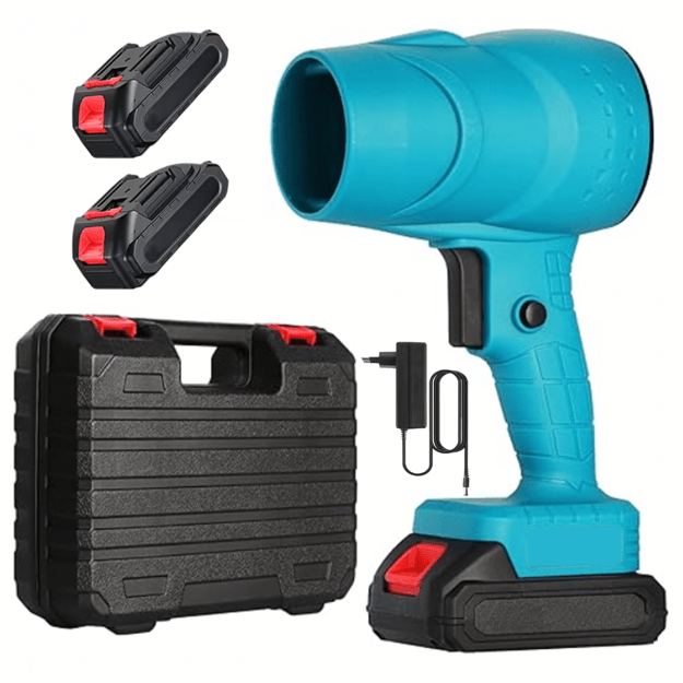 Juhtmeta õhupuhur Käeshoitav lehepuhur tolmuimeja lumepuhur 400 W 2 x aku