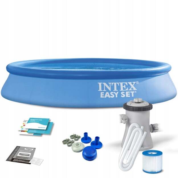 INTEX -  Easy Set Pool Set (W/12V Filter Pump) 3.077 L (28118)