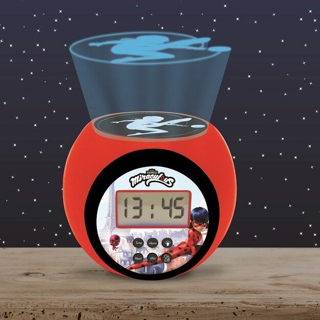 Lexibook - Miraculous Projector Alarm Clock with Timer (RL977MI)