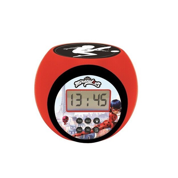 Lexibook - Miraculous Projector Alarm Clock with Timer (RL977MI)