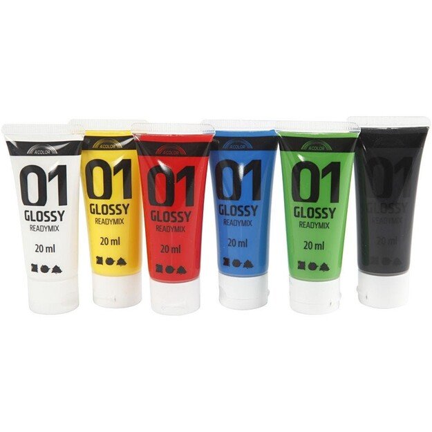 A-Color - Acrylic Paint - Glossy (6 x 20 ml)