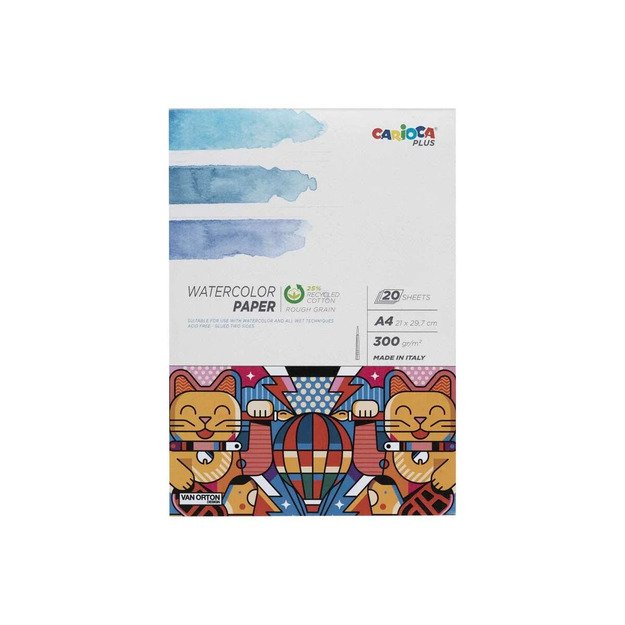 Carioca Plus - Watercolor block 300g, A4, 20 pages (809323)