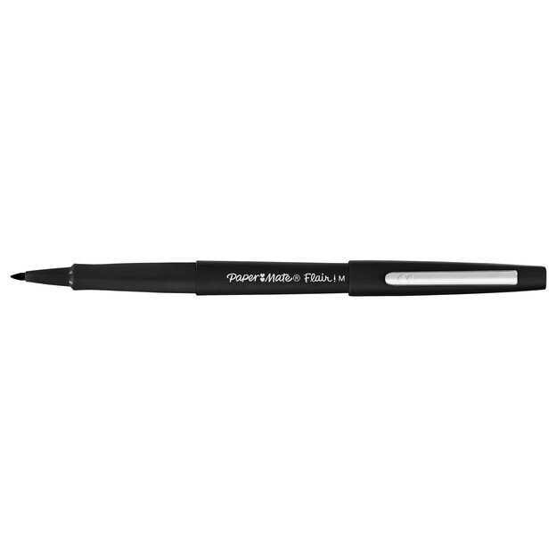 Paper Mate - Flair felt tip pen M Black (5 pack) (2028909)