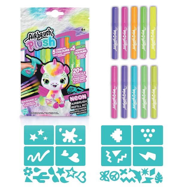 Airbrush Plush - Refill Neon Kit x 10 Marks (1019)