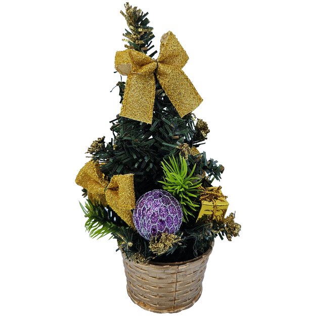 DEKORATYVINĖ KALĖDINĖ EGLUTĖ STALUI KALĖDINĖS DEKORACIJOS 20 CM