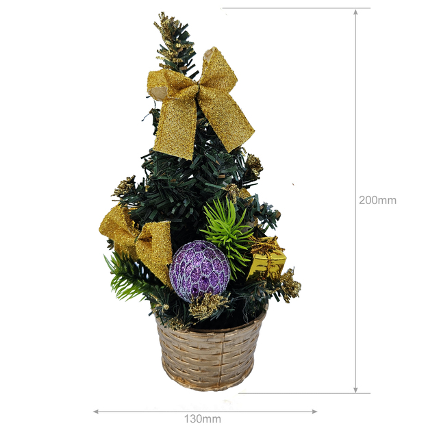 Dekoratīva Ziemassvētku eglīte rakstāmgaldam Ziemassvētku rotājumi 20 cm