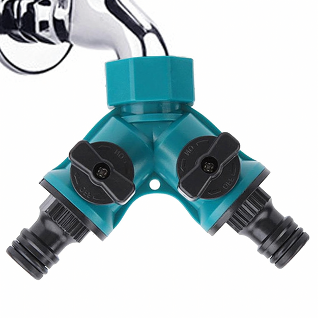 T veida krāna sadalītāja reducēšanas 2 virzienu 1/2 3/4 dārza šļūtenes vārsti