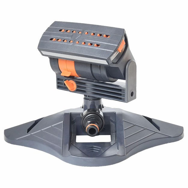 Svārstīgs rotējošs dārza smidzinātājs dārza zāliena apūdeņošanai, 16 sprauslas