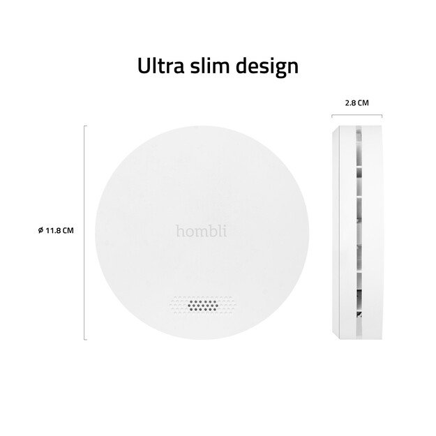 Hombli - Smart Smoke Detector White 8