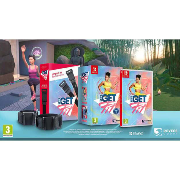 Let's Get Fit Includes Joy Con Straps - Nintendo Switch