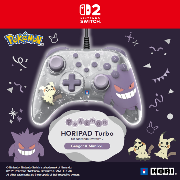 HORI - HORIPAD for Switch 2 (Gengar & Mimikyu) - Purple