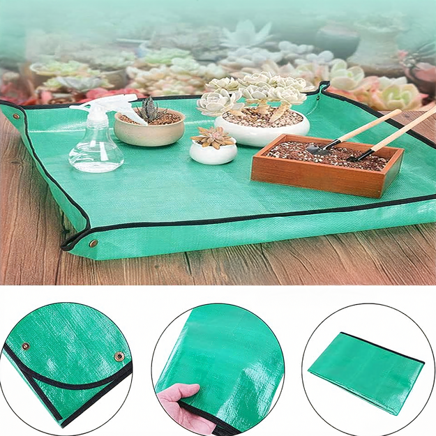 Kilimėlis augalų ir gėlių persodinimui, sodo augalai, 100x100 cm