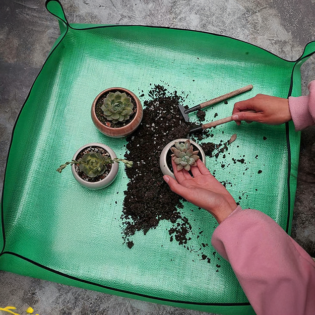 Kilimėlis augalų ir gėlių persodinimui, sodo augalai, 100x100 cm