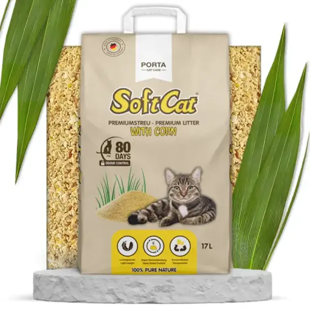 Portapet- Catlitter - SoftCat Corn - Paper Bag - 17 L
