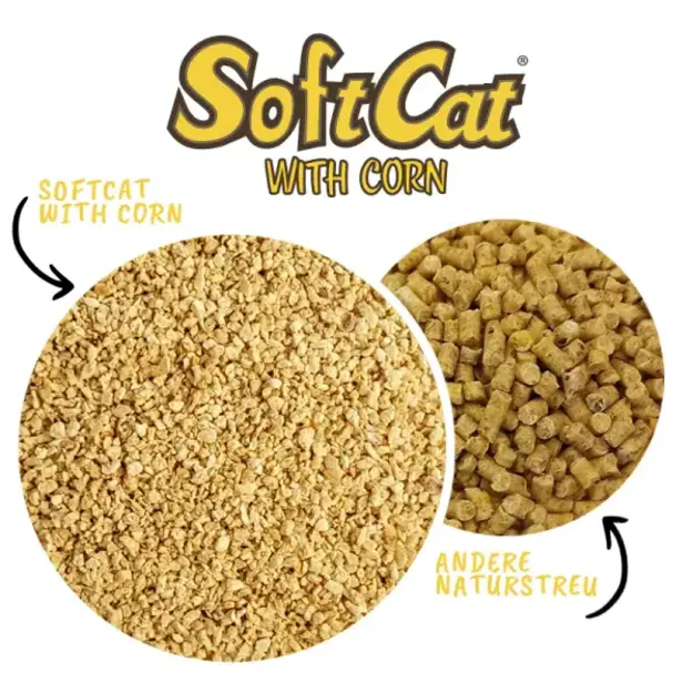 Portapet- Catlitter - SoftCat Corn - Paper Bag - 17 L