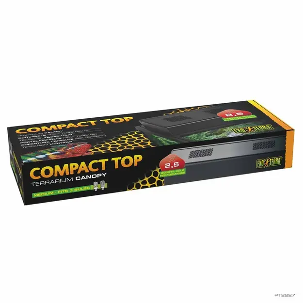 Exoterra - Compact Top for 3 bulbs - 60 x 20 x 9 cm