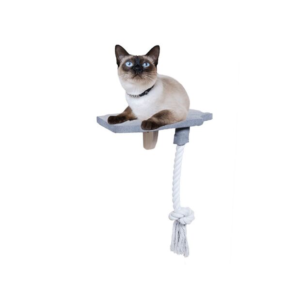 AFP - Skywalk Step In Platform - Wall-mounted cat furniture with rope