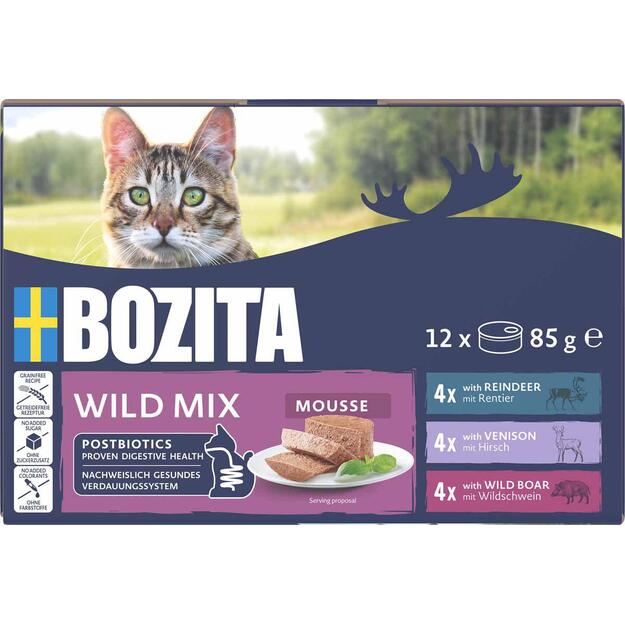 Bozita - Mousse Mixed Wild -12 x  85gr