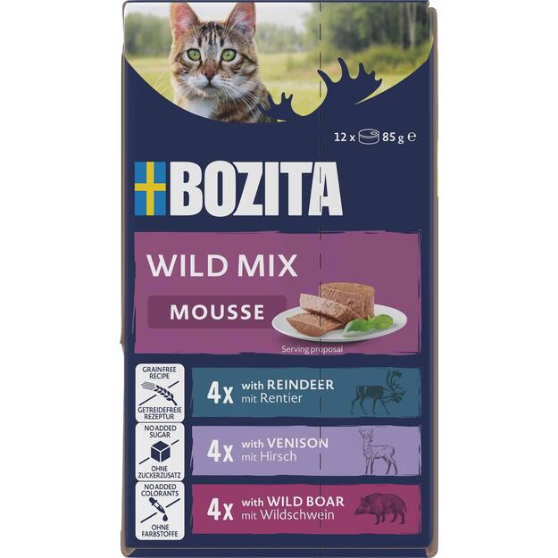 Bozita - Mousse Mixed Wild -12 x  85gr