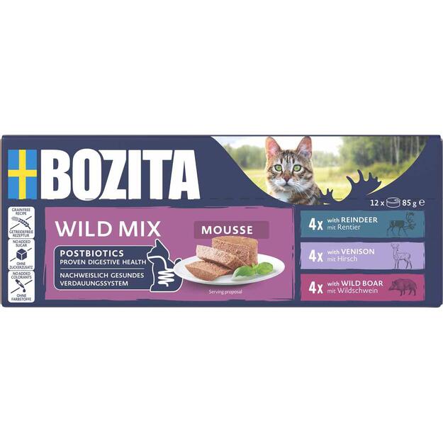 Bozita - Mousse Mixed Wild -12 x  85gr