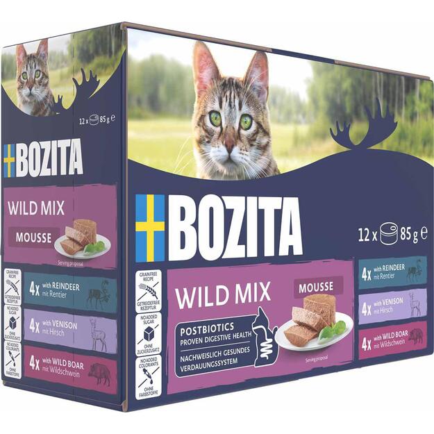 Bozita - Mousse Mixed Wild -12 x  85gr