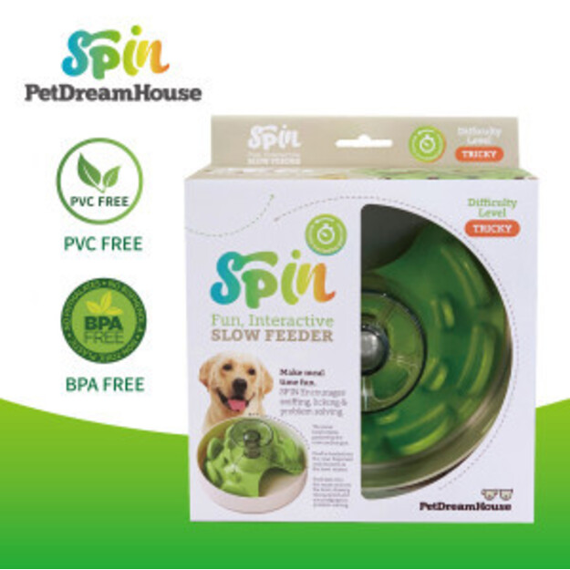 SPIN -  Starter kit - Interactive Feeder UFO Maze - Green - Tricky