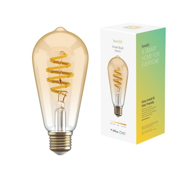 Hombli - Smart Bulb ST64 CCT Filament (E27), Amber