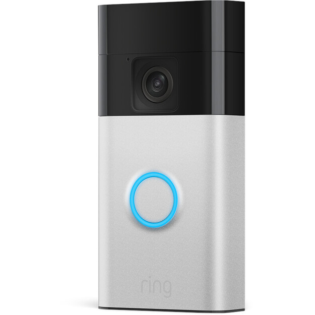 Ring - Battery Video Doorbell (Satin Nickel) + Chime (2nd Gen)