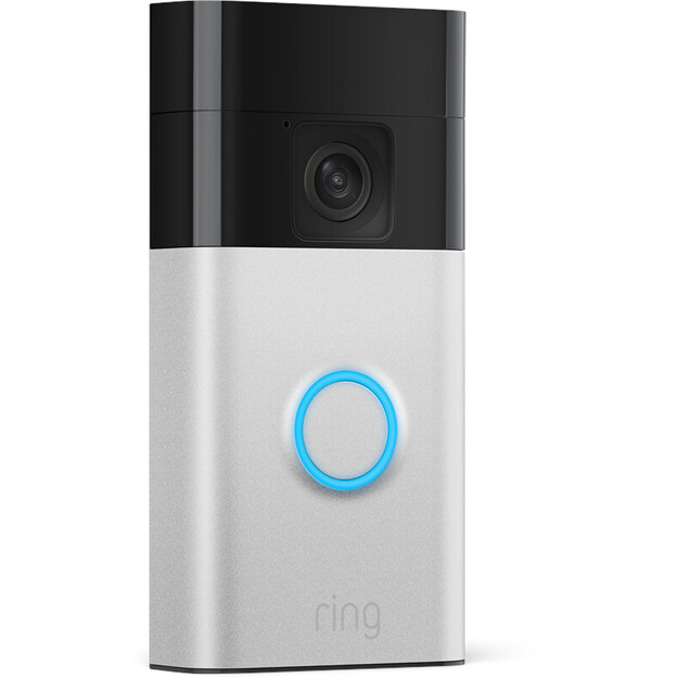 Ring - Battery Video Doorbell (Satin Nickel) + Chime (2nd Gen)