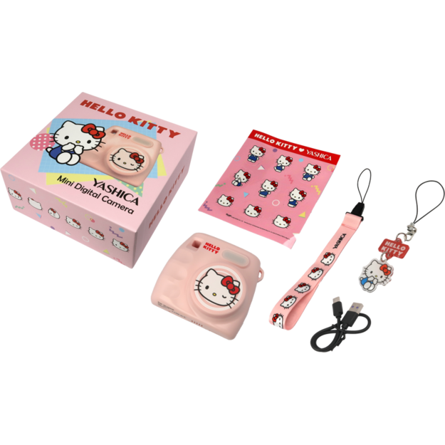 Yashica - Hello Kitty Mini Digital Camera - Pink
