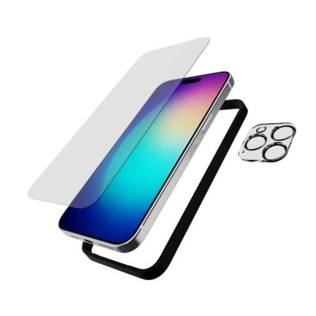 Tech21 - Impact Glass SET Screen/Camera - iPhone 15 Pro Max