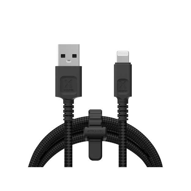 Xtorm - Next Gen USB-A / Lightning cable MFI - Black - 1.5m