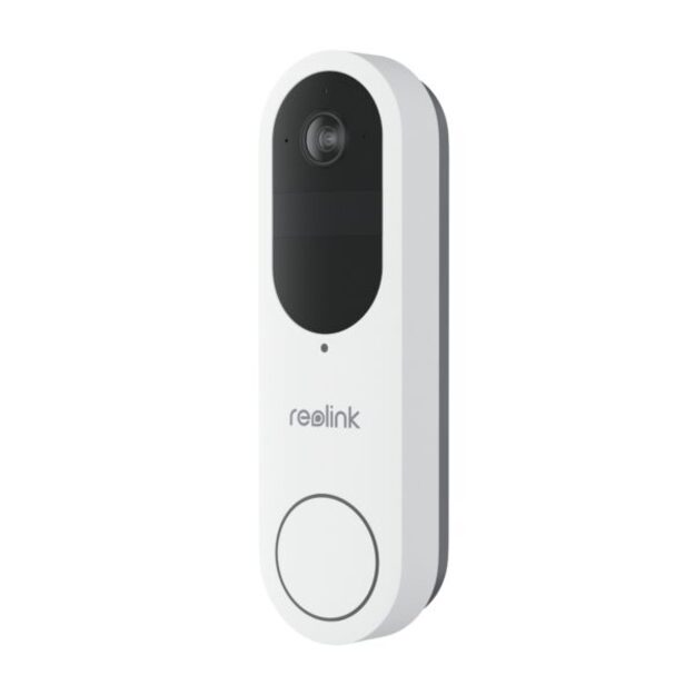 Reolink – Video Doorbell (Battery) Smart 2K Wi-Fi – White