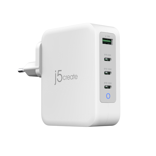 J5create - 130W GaN USB-C 4-Port Charger - EU