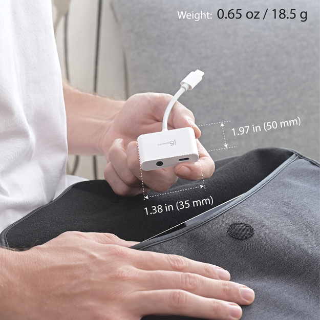 J5create - USB-C To 3.5mm Audio Adapter With Power Delivery
