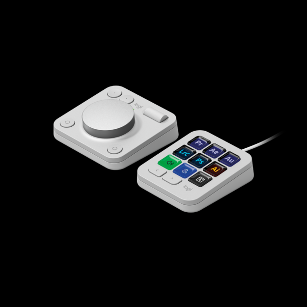 Logitech - MX Creative Console - Pale Grey